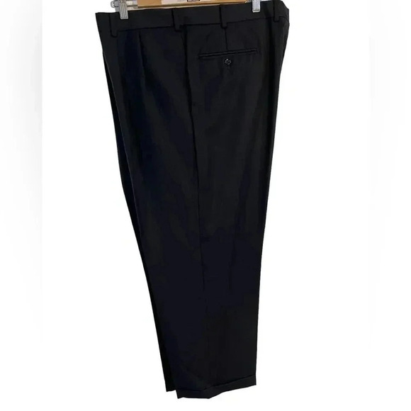 Jos A Bank Executive Collection Dark Charcoal with woven stripes GUC - Picture 2 of 8